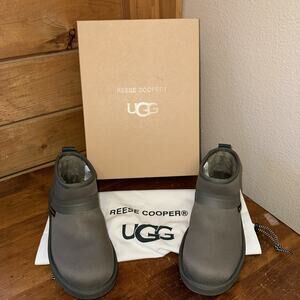 NIB UGG Reese Cooper Ultra Mini Men's 8 Unisex Waterproof Boot Shoe Wool Lining